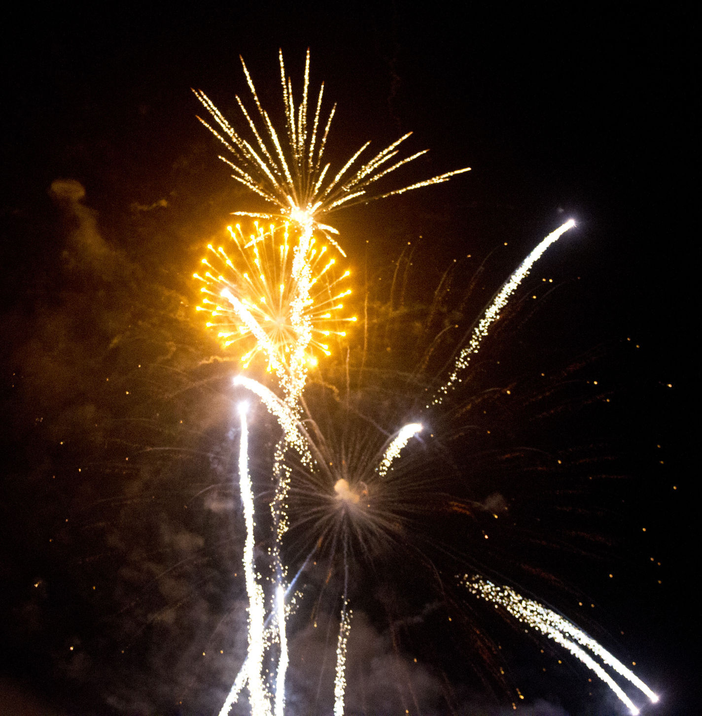 Christmas in the nighttime sky